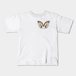 Northern Saw-whet Owl Eyes Kids T-Shirt